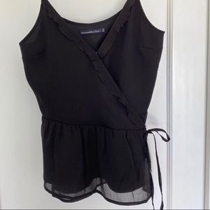 Abercrombie Ruffle Wrap Tank Top